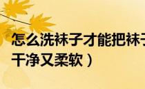 怎么洗袜子才能把袜子变得柔软（怎么洗袜子干净又柔软）