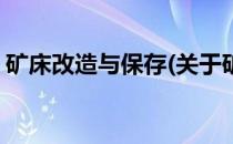 矿床改造与保存(关于矿床改造与保存的简介)