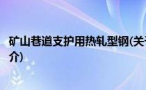 矿山巷道支护用热轧型钢(关于矿山巷道支护用热轧型钢的简介)