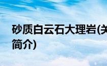 砂质白云石大理岩(关于砂质白云石大理岩的简介)