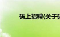 码上招聘(关于码上招聘的简介)