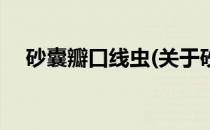 砂囊瓣口线虫(关于砂囊瓣口线虫的简介)
