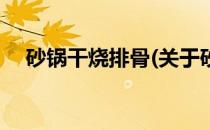砂锅干烧排骨(关于砂锅干烧排骨的简介)