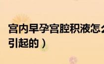 宫内早孕宫腔积液怎么引起（宫腔积液是怎么引起的）