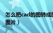 怎么把cad的图转成图片（怎么把cad图转成图片）
