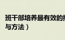 班干部培养最有效的措施（班干部培养的措施与方法）