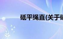 砥平绳直(关于砥平绳直的简介)