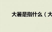 大暑是指什么（大暑是什么意思呢）