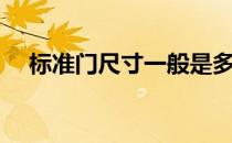 标准门尺寸一般是多少（门的标准尺寸）