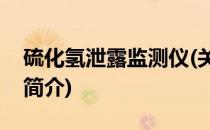 硫化氢泄露监测仪(关于硫化氢泄露监测仪的简介)