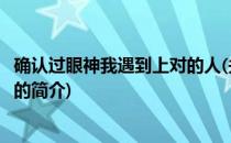 确认过眼神我遇到上对的人(关于确认过眼神我遇到上对的人的简介)