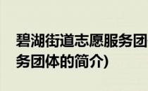 碧湖街道志愿服务团体(关于碧湖街道志愿服务团体的简介)