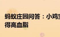 蚂蚁庄园问答：小鸡宝宝考考你肥胖的人才会得高血脂