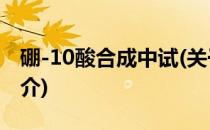 硼-10酸合成中试(关于硼-10酸合成中试的简介)