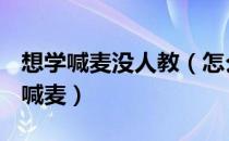 想学喊麦没人教（怎么学习MC喊麦如何去学喊麦）