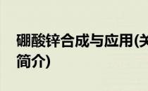 硼酸锌合成与应用(关于硼酸锌合成与应用的简介)