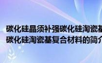 碳化硅晶须补强碳化硅淘瓷基复合材料(关于碳化硅晶须补强碳化硅淘瓷基复合材料的简介)