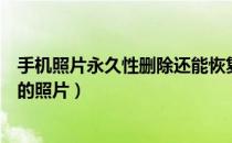 手机照片永久性删除还能恢复吗（如何恢复手机被彻底删除的照片）