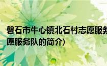 磐石市牛心镇北石村志愿服务队(关于磐石市牛心镇北石村志愿服务队的简介)