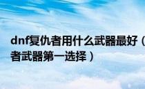 dnf复仇者用什么武器最好（DNF最好的毕业武器——复仇者武器第一选择）