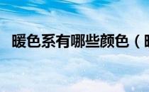暖色系有哪些颜色（暖色系的颜色有哪些）