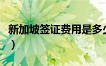 新加坡签证费用是多少（新加坡怎么办理签证）