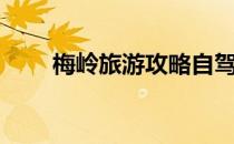 梅岭旅游攻略自驾（梅岭旅游攻略）