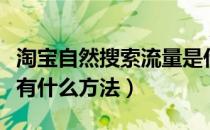 淘宝自然搜索流量是什么（获取淘宝自然流量有什么方法）