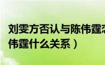 刘雯方否认与陈伟霆恋情是什么情况（刘雯陈伟霆什么关系）