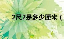 2尺2是多少厘米（2尺等于多少厘米）