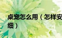 桌宠怎么用（怎样安装并使用桌宠——超详细）