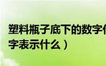 塑料瓶子底下的数字代表什么（塑料瓶底部数字表示什么）