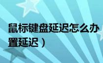鼠标键盘延迟怎么办（鼠标键盘同步器如何设置延迟）