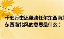 千磨万击还坚劲任尔东西南北风意思（千磨万击还坚劲任尔东西南北风的意思是什么）