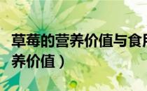 草莓的营养价值与食用功效（草莓的功效及营养价值）