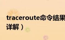 traceroute命令结果详解（tracert命令结果详解）