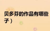 贝多芬的作品有哪些（贝多芬有哪些著名的曲子）