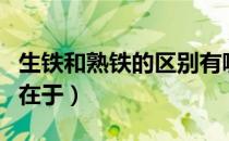 生铁和熟铁的区别有哪些（生铁和熟铁的区别在于）