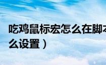 吃鸡鼠标宏怎么在脚本里微调（吃鸡鼠标宏怎么设置）