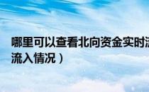 哪里可以查看北向资金实时流向（在哪里实时查看北向资金流入情况）