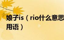娘子is（rio什么意思 娘子isrio什么意思网络用语）