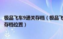 极品飞车9通关存档（极品飞车9完美存档怎么用_极品9完美存档位置）