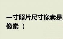 一寸照片尺寸像素是多少（1寸照片多大尺寸像素 ）