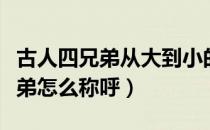 古人四兄弟从大到小的排序是什么（古人四兄弟怎么称呼）