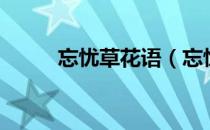 忘忧草花语（忘忧草花语是什么）