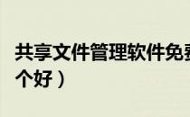 共享文件管理软件免费（共享文件管理软件哪个好）