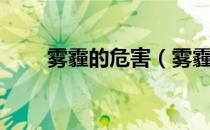 雾霾的危害（雾霾对人健康的影响）