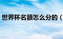 世界杯名额怎么分的（世界杯名额怎么分配）