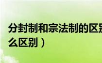 分封制和宗法制的区别（分封制和宗法制有什么区别）