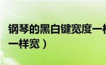 钢琴的黑白键宽度一样吗（钢琴黑白键是不是一样宽）
